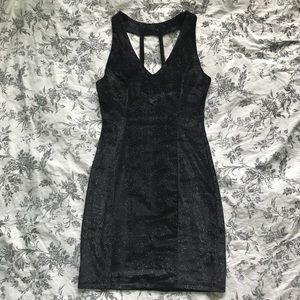 F21 Velvet Sparkly Bodycon Dress